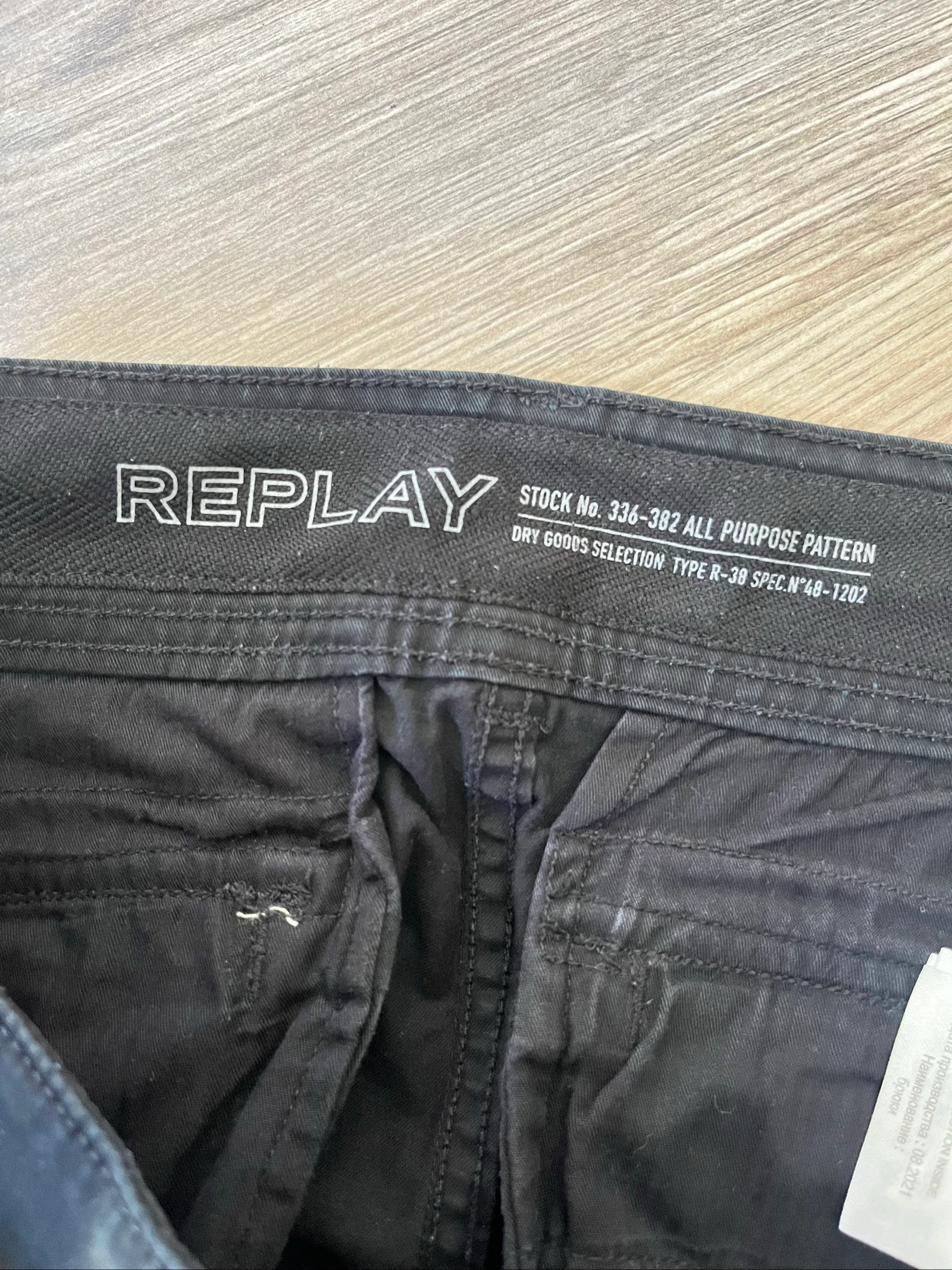 Replay Cargo Pants Black W33 Utility Tactical Workwear Vintage Streetwear – photo 8